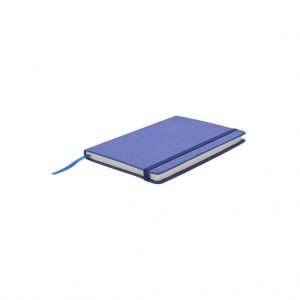 Branded Crosshatch Journal Blue