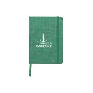 Branded Crosshatch Journal Red