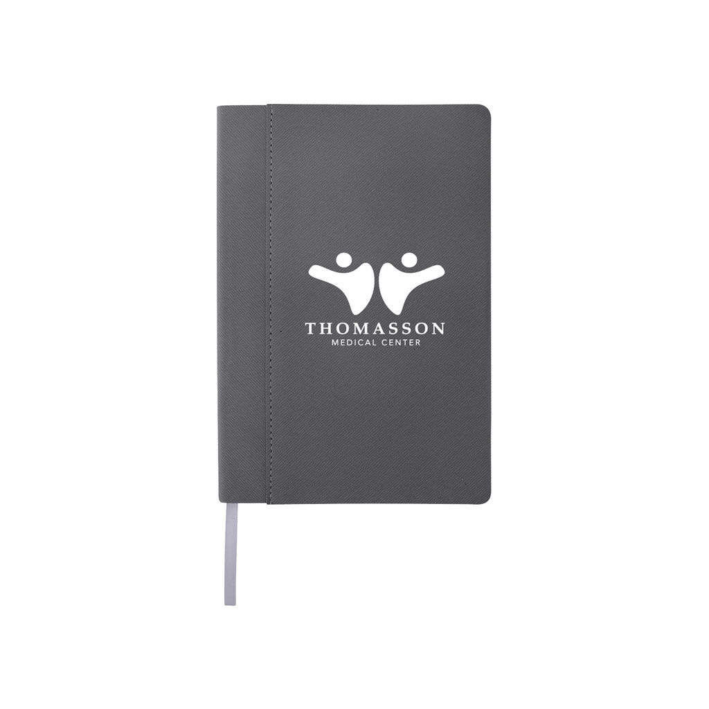 Custom Branded Flex Fabric Journal - Gray