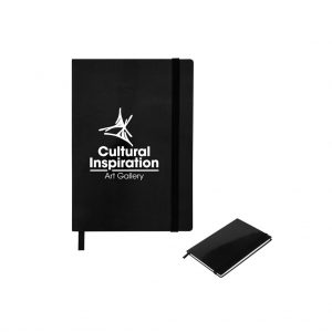 Branded Glossy Journal Black