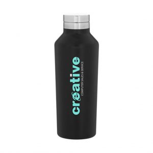 Branded 16.9 oz h2go Manhattan Matte Black