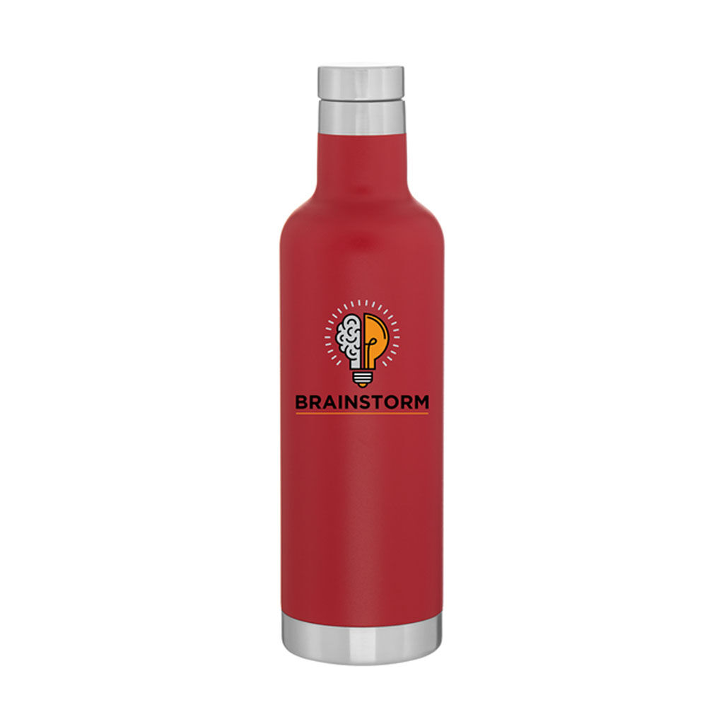 Custom Branded 25 oz h2go Noir - Matte Red