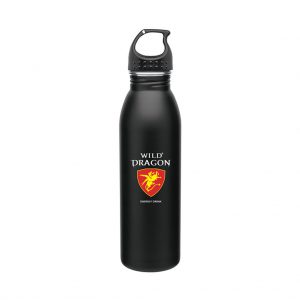 Branded 24 oz h2go Solus Matte Black