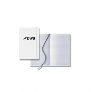 Branded Matra Medium Banded Journal White