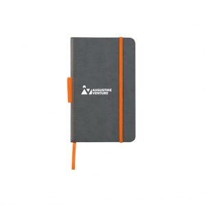 Branded Pemberly Notebook GrayOrange