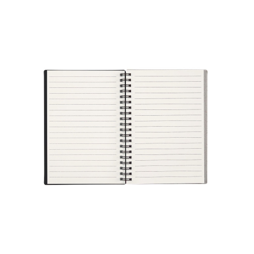 Custom Branded Rubbery Spiral Notebook - Drive Merchandise