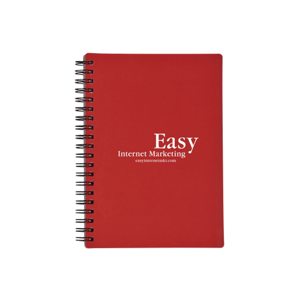 Custom Branded Rubbery Spiral Notebook