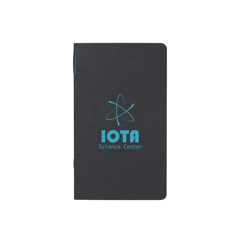 Custom Branded Script Notebook - BlackLightBlue