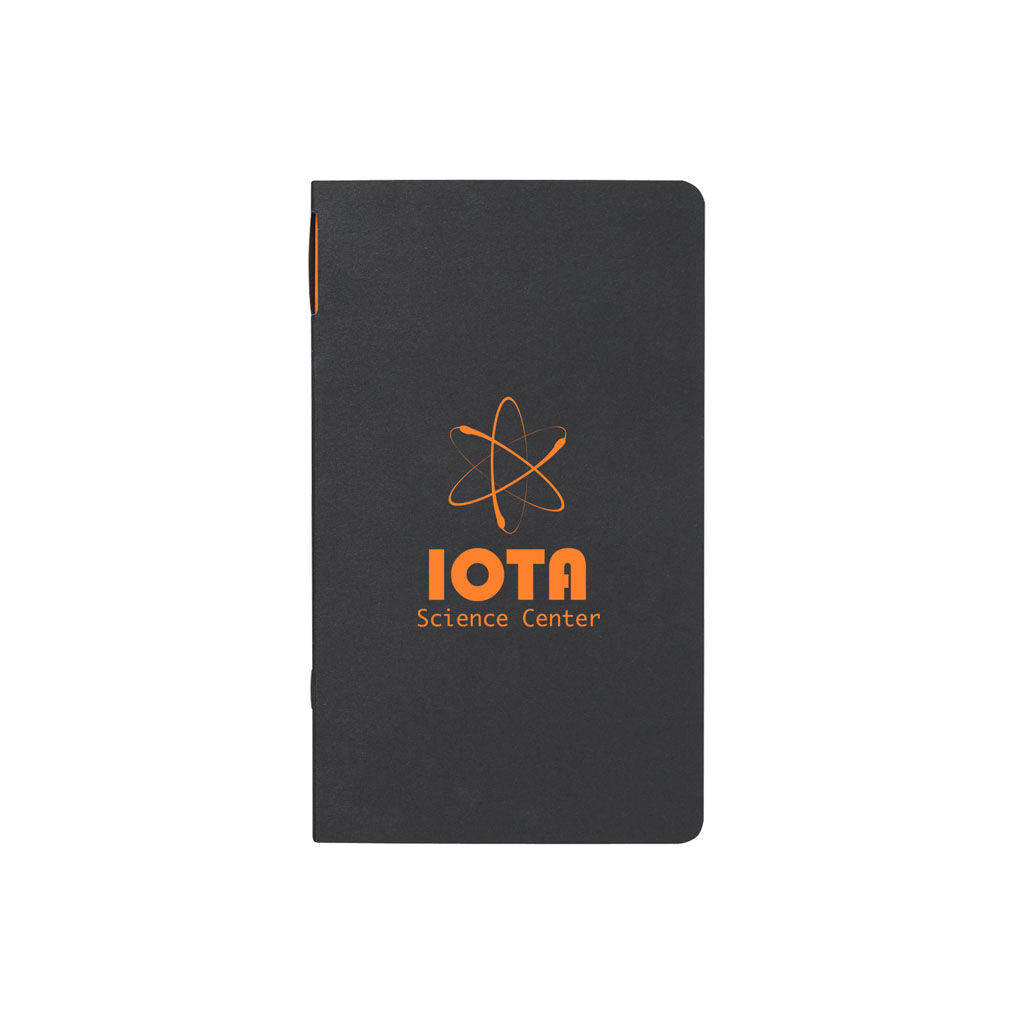 Custom Branded Script Notebook - BlackOrange