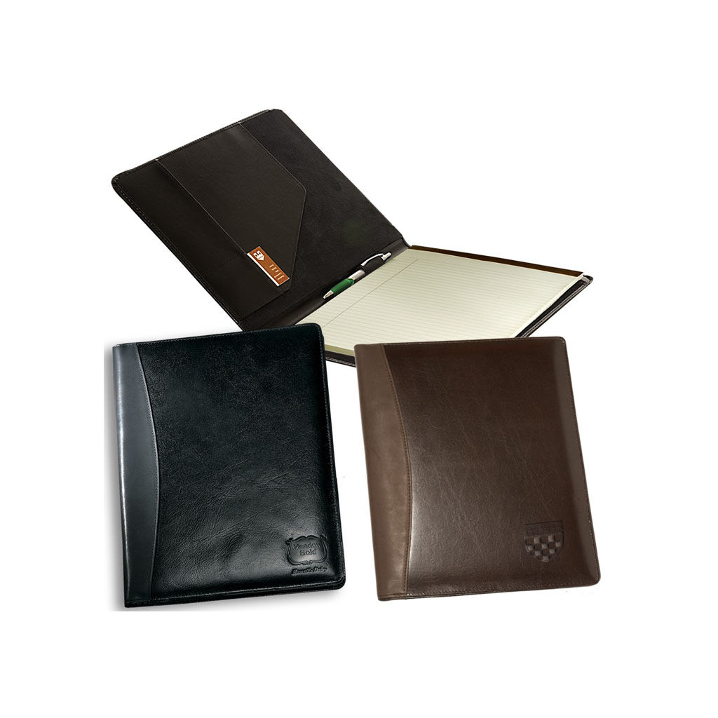 Custom Branded Soho Leather Business Portfolio