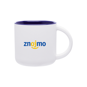 Branded 14 oz Minolo White Cobalt Blue