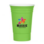 Custom Branded 16 oz Party Cup - Neon Green