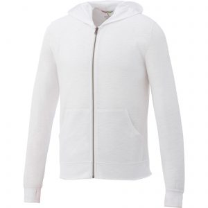 Branded Garner Knit Full Zip Hoody (Male) White