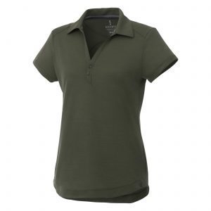 Branded Amos Eco SS Polo (Female) Loden