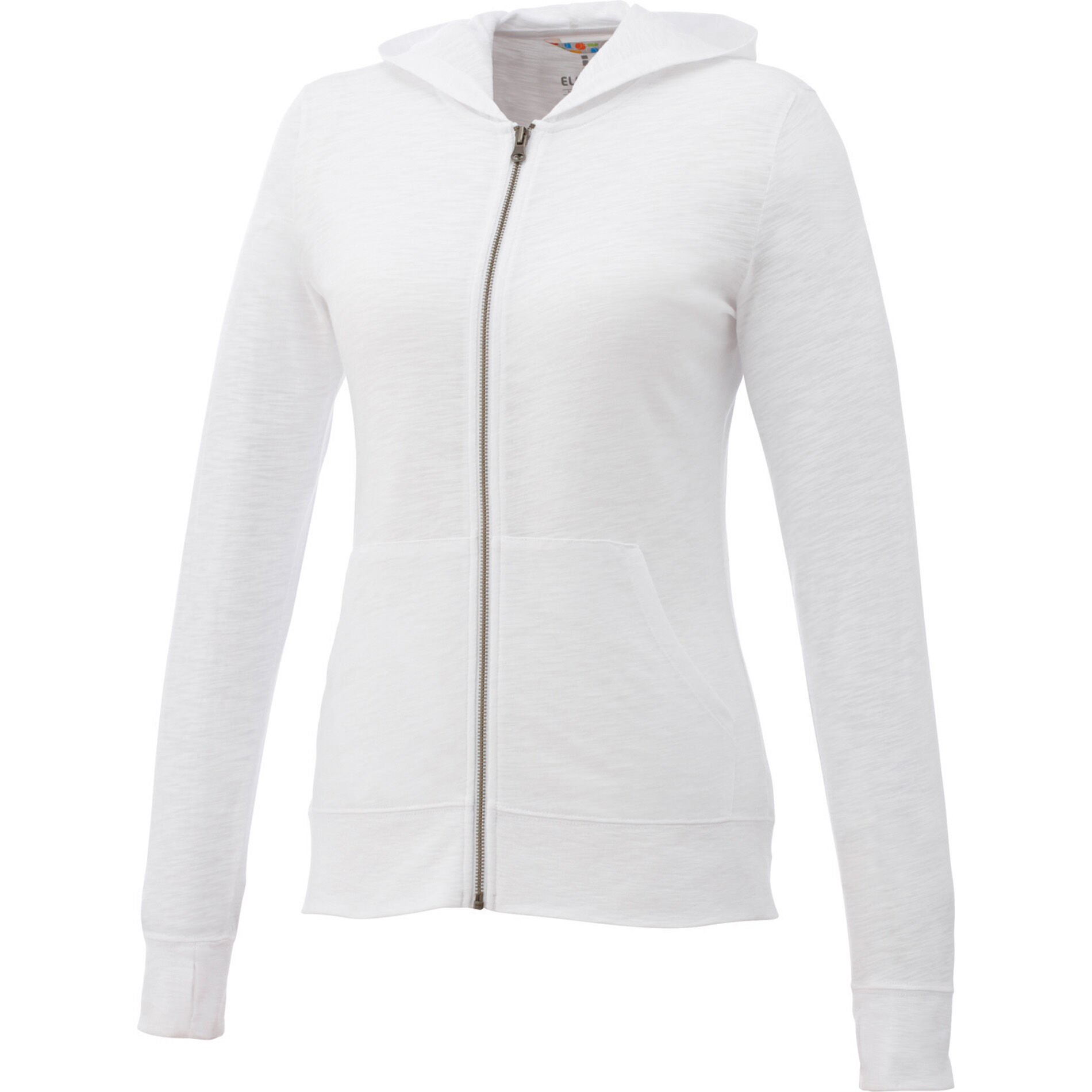 Custom Branded Garner Knit Full Zip Hoody (Female) - White