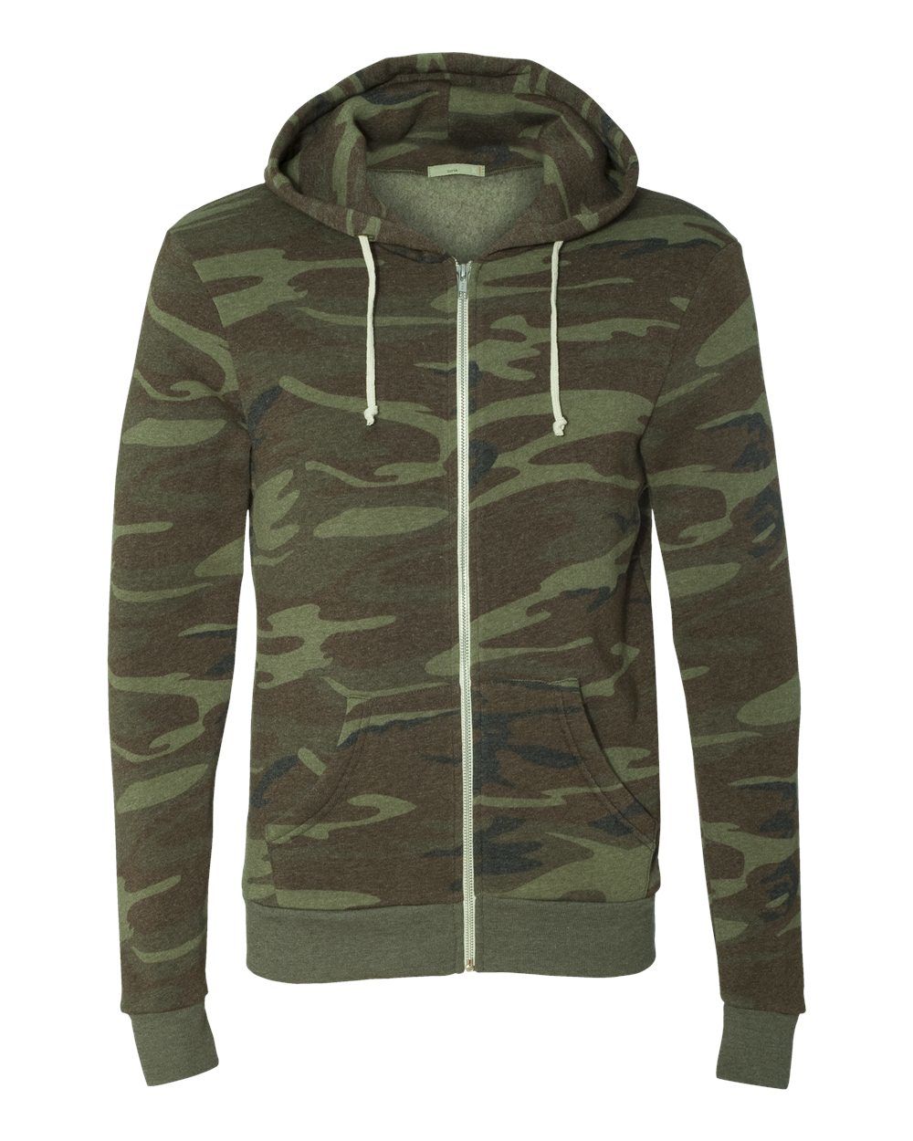 Branded Alternative Rocky Eco-Fleece Full Zip Hooded Sweatshirt Camo