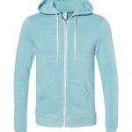 Branded Alternative Rocky Eco-Fleece Full Zip Hooded Sweatshirt Eco Aqua