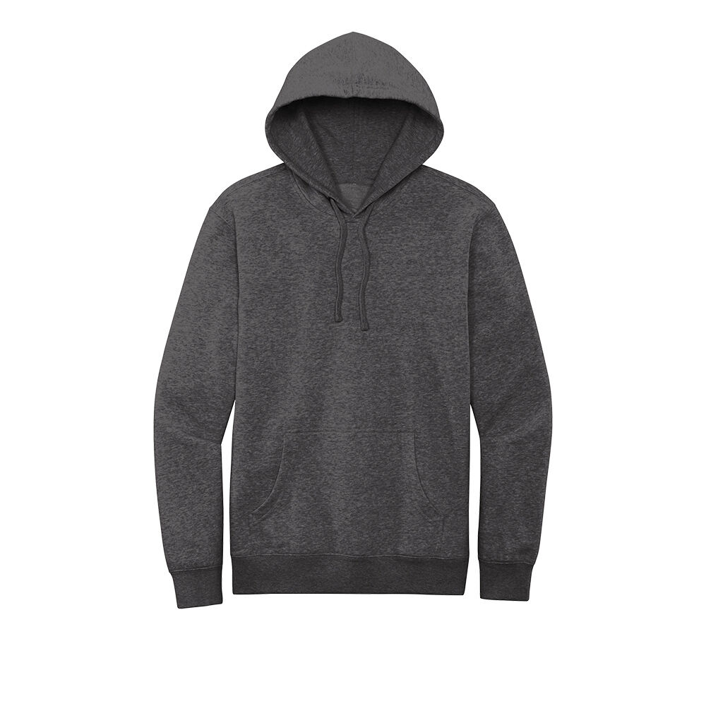 Custom Branded District Hoodies - Heathered Charcoal