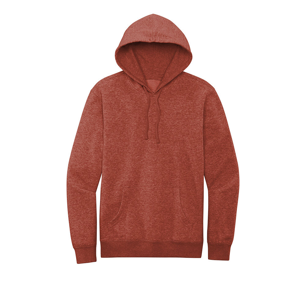 Custom Branded District Hoodies - Heathered Russet