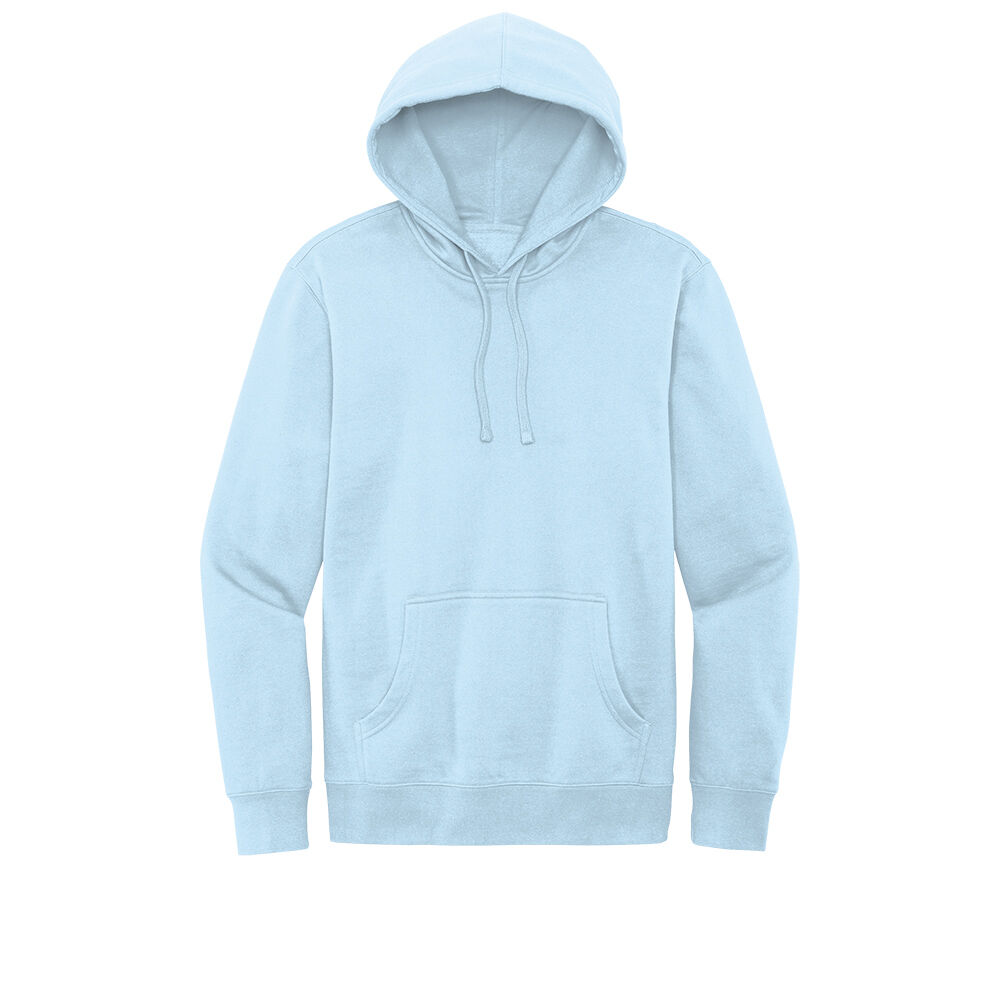 Custom Branded District Hoodies - Ice Blue