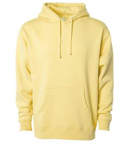 Branded Independent Trading Co. Heavyweight Hooded Sweatshirt Light Yellow
