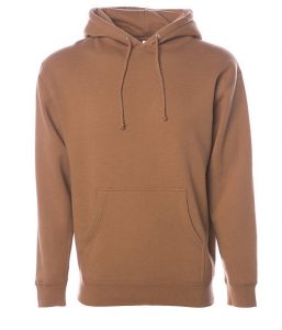 Branded Independent Trading Co. Heavyweight Hooded Sweatshirt Saddle