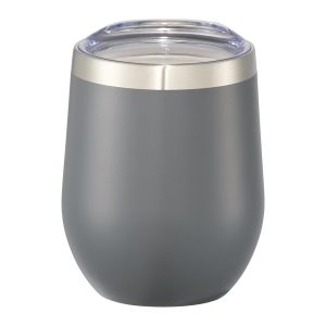 Branded Corzo Copper Vacuum Insulated Cup 12oz Gray