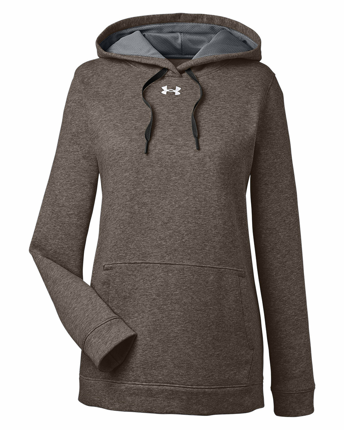 UNDER ARMOUR Womens Graphic Hoodie Jumper UK 6 XS Grey Polyester, Vintage  & Second-Hand Clothing Online