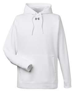 Branded Under Armour Men’s Hustle Pullover Hooded Sweatshirt White/Graphite