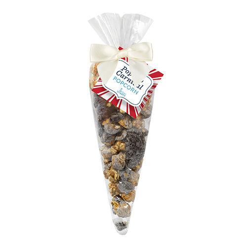 Branded Gourmet Popcorn Cone Bags (small) Butter Popcorn