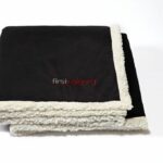 Branded Kanata Original Lambswool Throw Black