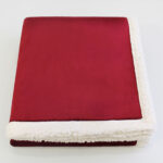 Branded Kanata Original Lambswool Throw Garnet