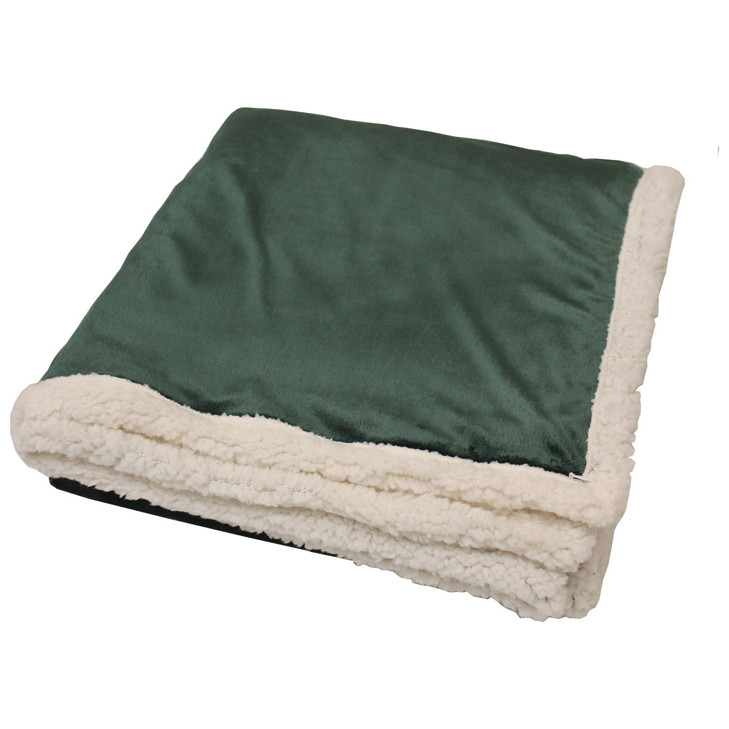 Branded Kanata Original Lambswool Throw Hunter Green