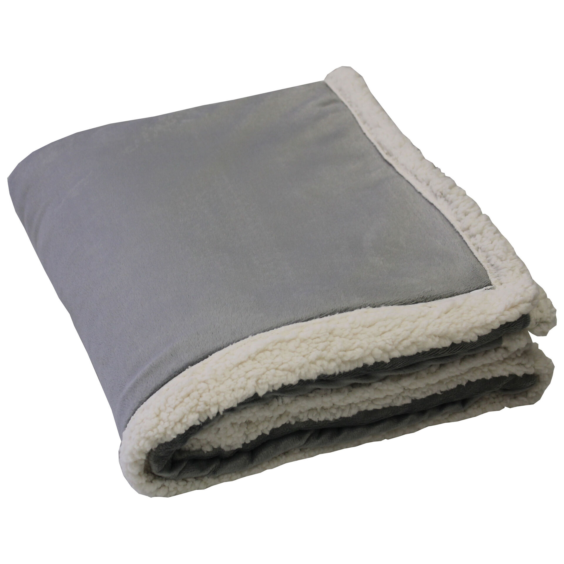 Branded Kanata Original Lambswool Throw Light Gray