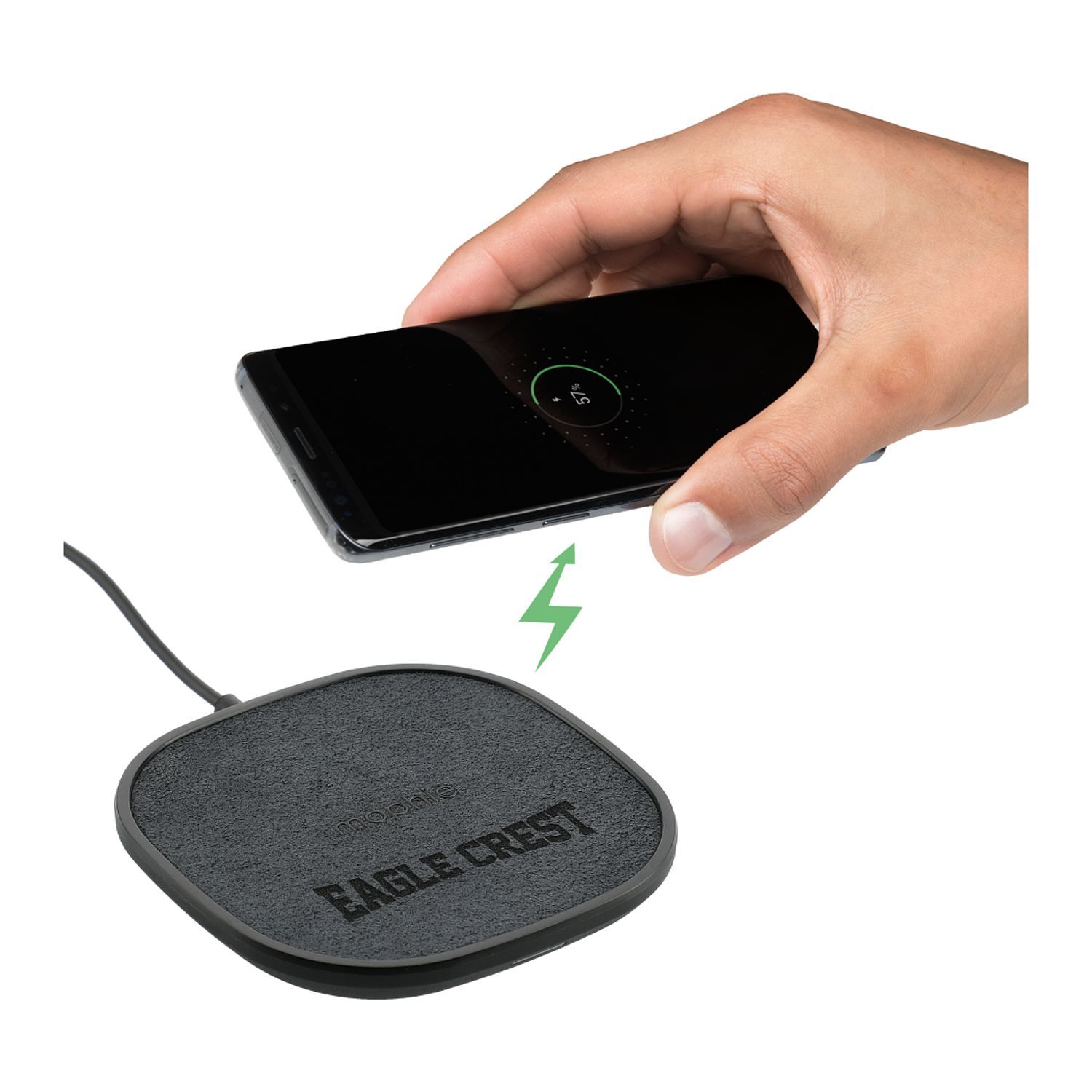 Branded mophie® 15W Wireless Charging Pad Black