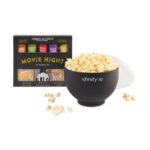 Custom Branded Gourmet Expressions – Movie Night Gourmet Popcorn Gift Set - Black