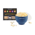 Custom Branded Gourmet Expressions – Movie Night Gourmet Popcorn Gift Set - Navy