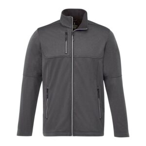 Branded Men’s JORIS Eco Softshell Jacket Heather Dark Charcoal