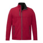 Custom Branded Men’s JORIS Eco Softshell Jacket - Vintage Red Heather