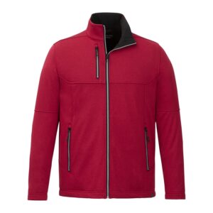 Branded Men’s JORIS Eco Softshell Jacket Vintage Red Heather