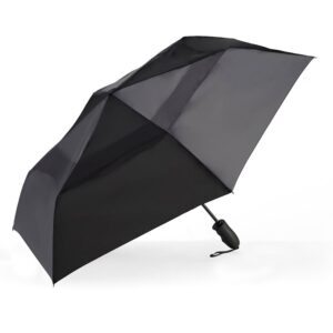 Branded ShedRain® Windjammer® Vented Auto Open & Close Compact Black/Charcoal