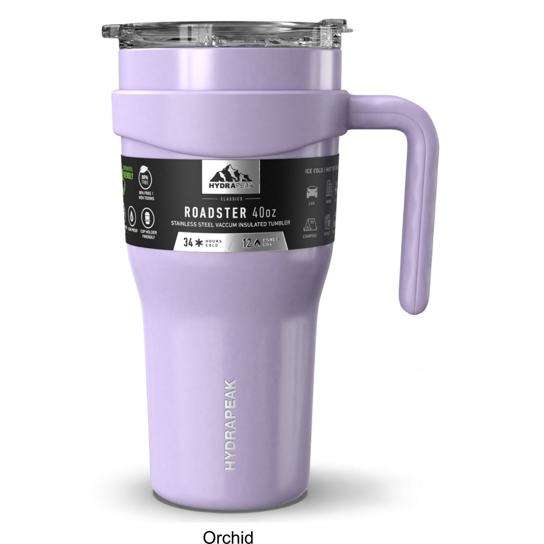 Hydrapeak Roadster 40oz Tumbler With Handle And Straw Lid Lavender : Target