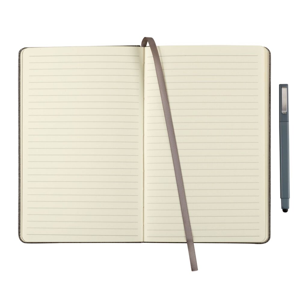 Custom Branded Heathered Hard Bound JournalBook - Drive Merchandise