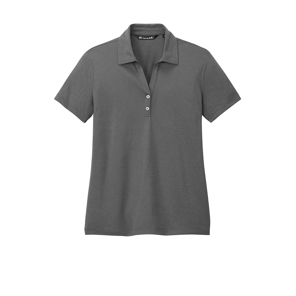 Branded TravisMathew Ladies Coto Performance Polo Quiet Shade Grey Heather