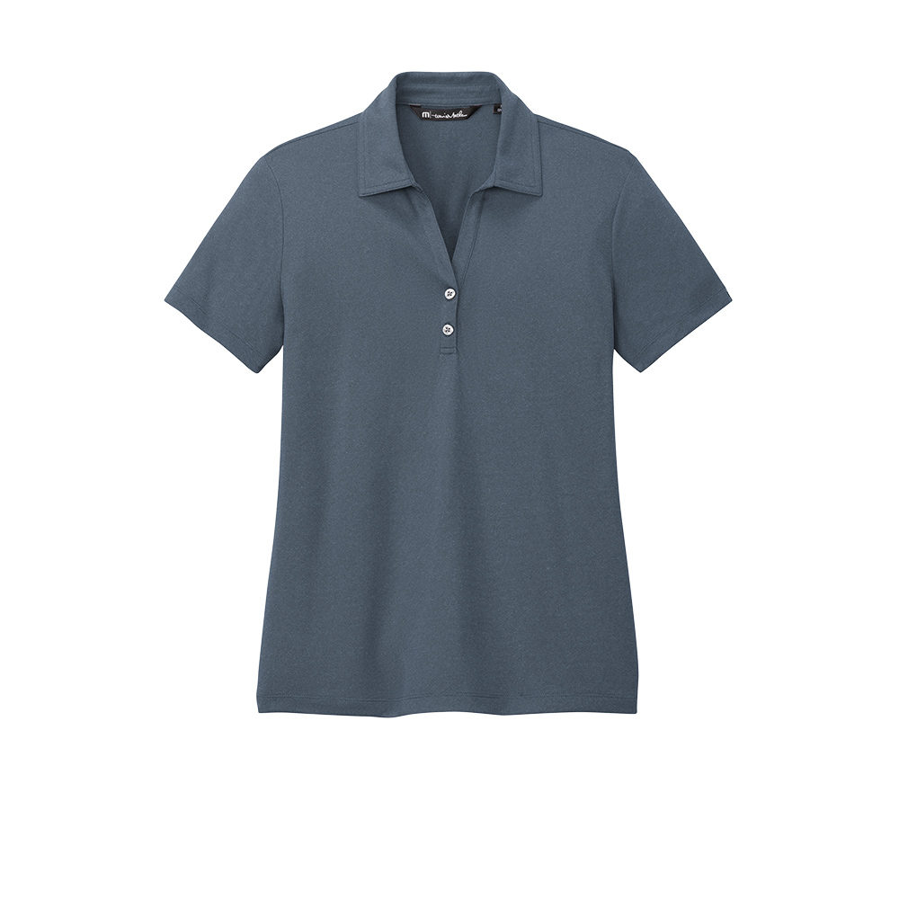 Branded TravisMathew Ladies Coto Performance Polo Vintage Indigo / Black