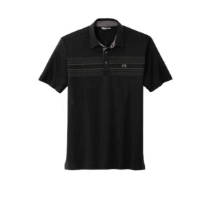 Branded TravisMathew Monterey Chest Stripe Polo Black