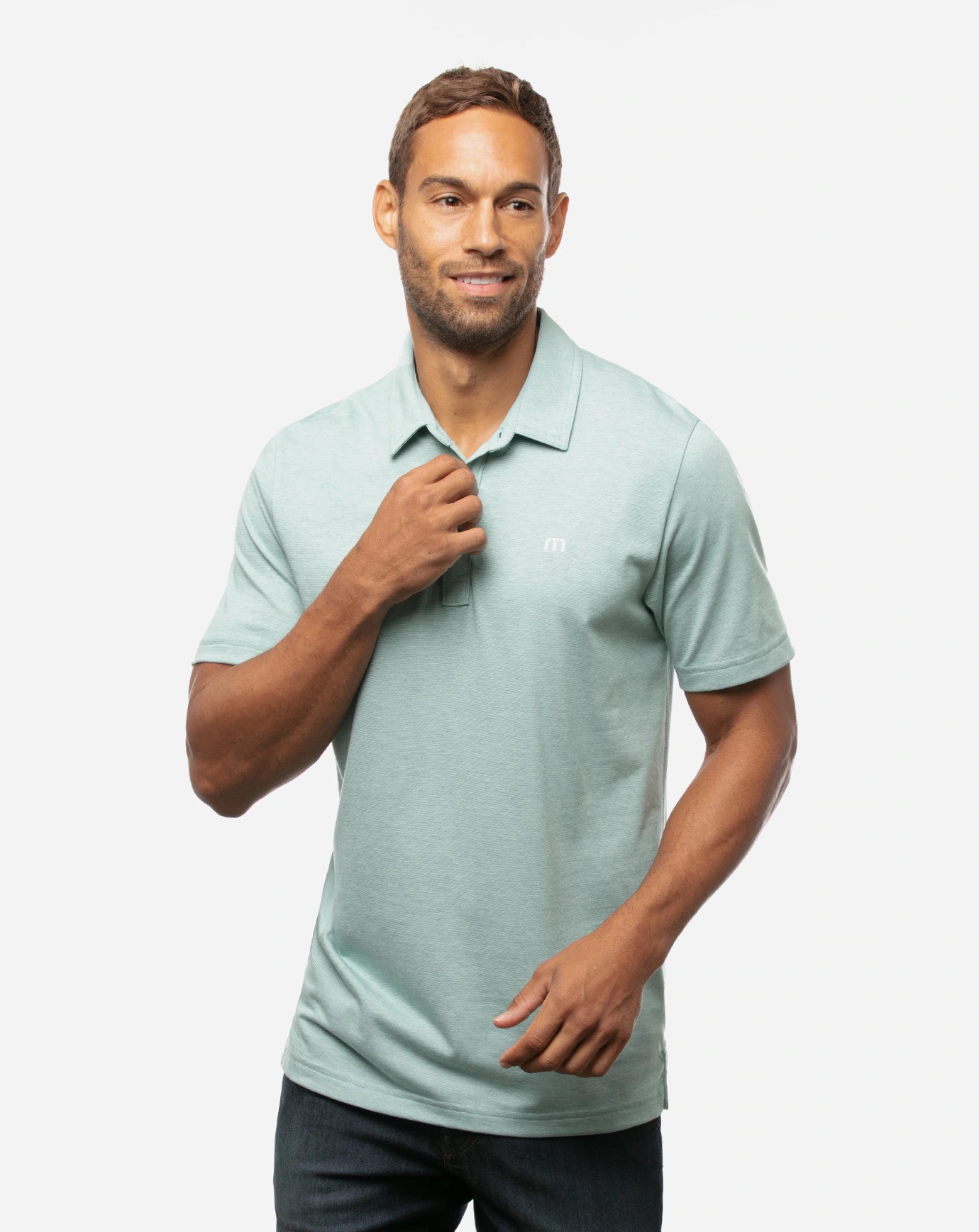 Branded TravisMathew The Zinna Polo Beryl Green