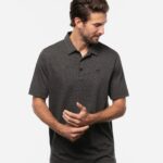 Branded TravisMathew The Zinna Polo Black Heather