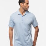 Branded TravisMathew The Zinna Polo Heather Blue