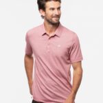 Custom Branded TravisMathew Polos - Heather Cardinal